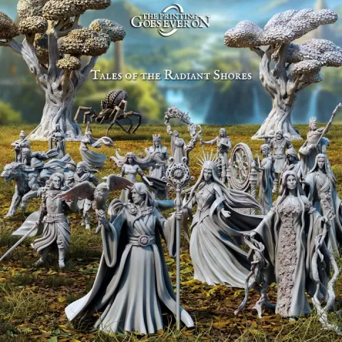 Tales of the Radiant Shores - Presupported by The Printing Goes Ever On
