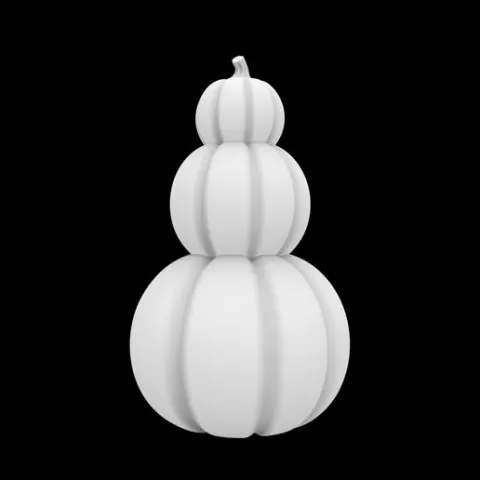 Pumpkin Stack Decoration 3D Print Model