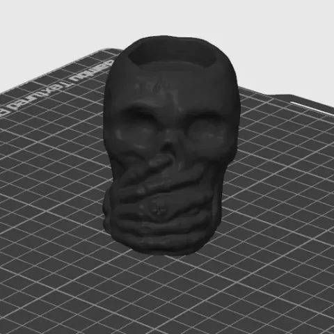 Skull tealight holder