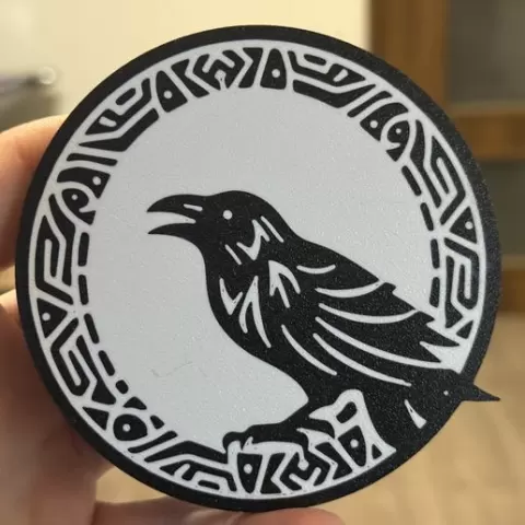 Raven coaster