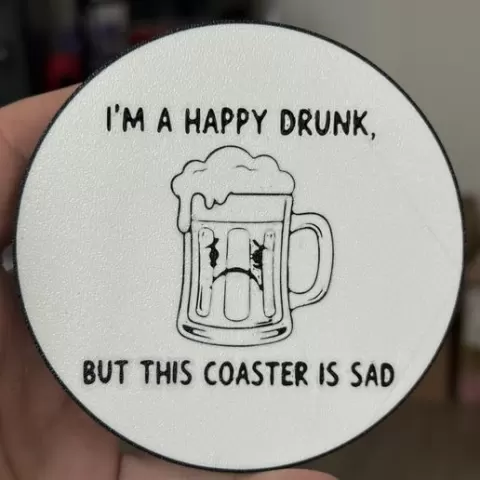 Happy Drunk coaster