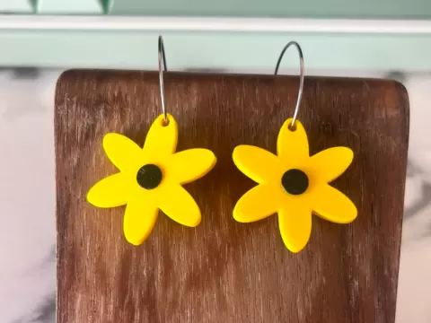 Pendientes flor
