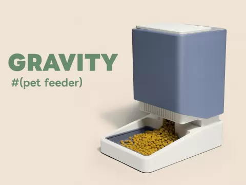 Gravity pet feeder