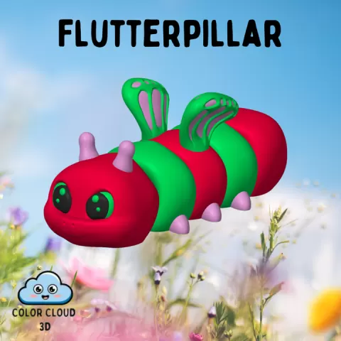 Flutterpillar Flexi | ColorCloud3D by ColorCloud3D
