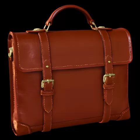 Leather Briefcase STL Model