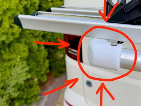 Bike Rack CORNERS - VW Transporter / California