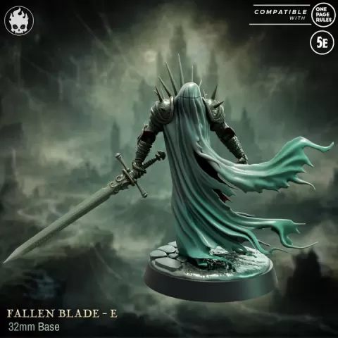 Fallen Blade - Model E - Presupported by Fleshcraft Studio