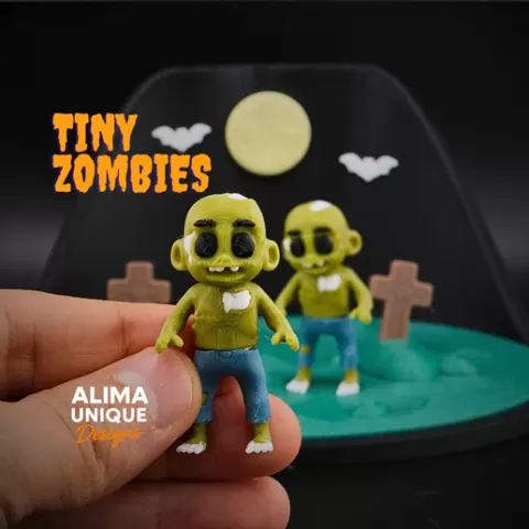 Tiny Zombies / Articulated Fidget Toy / Keychain