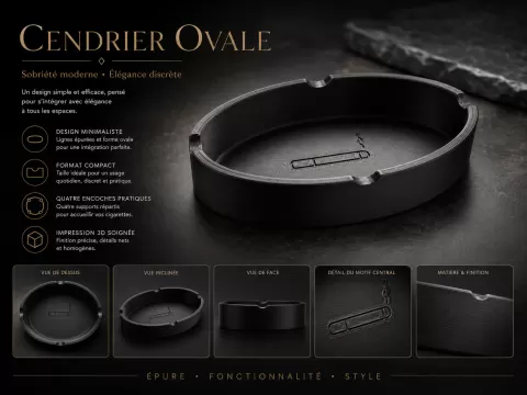 Cendrier Ovale
