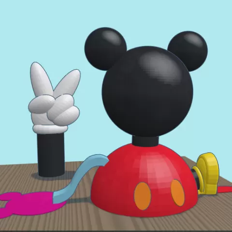 the modified Mickey mouse house