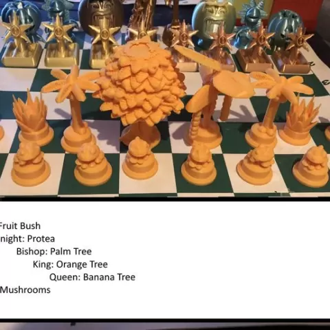 Chess Set - Tropical