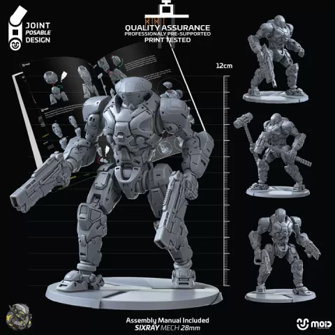 SIXRAY - 01 MECH 28mm by Moid