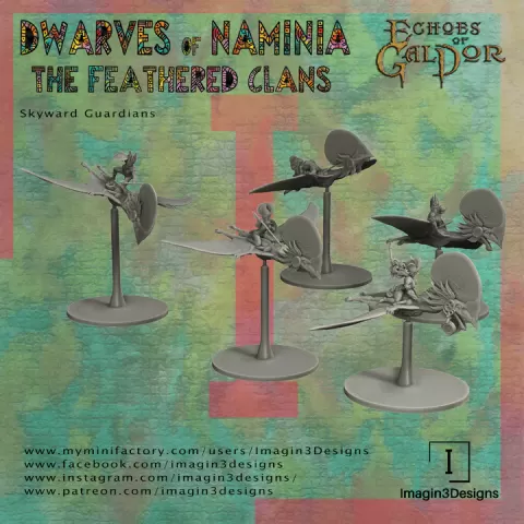 The Skyward Guardians: Tupandactylus Riders of the Dwarven Feathered Clans by Imagin3Designs