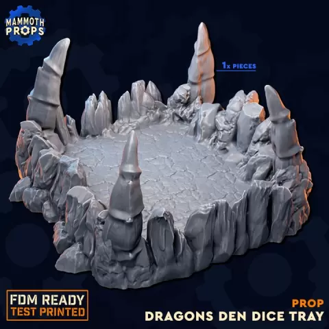 Dragon Den Dice Tray by Mammoth Props