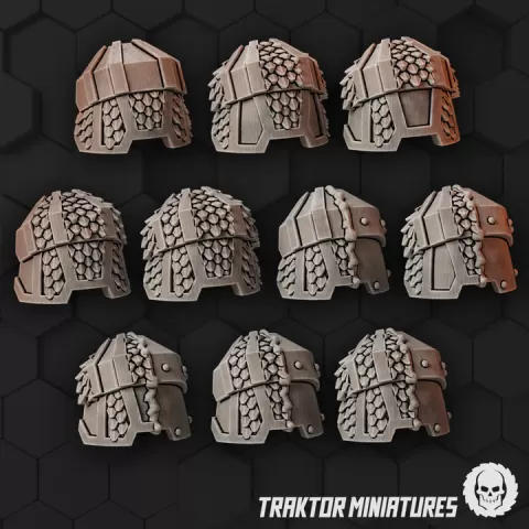 Mk Hex Serpent Pads by Traktor Miniatures