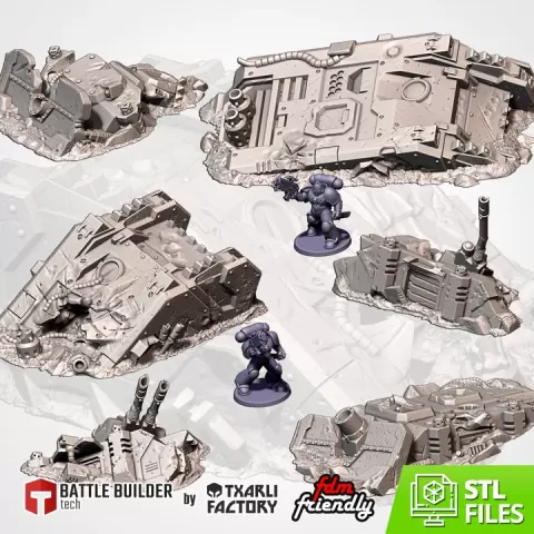 CRASHED TANKS by Txarli Factory