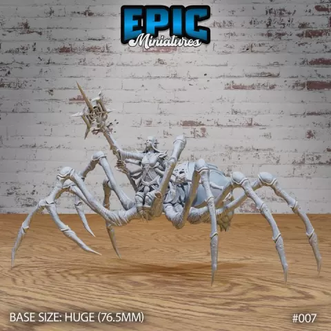 Spider Elf Goddess / Elven Arachnid Hybrid / Elvish Crawler Creature / Forest Insect Beast / Arachnoid Monster / Woodland Warrior by Epic-Miniatures