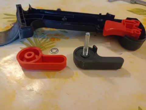 Throttle for 2-stroke leafblower/backpack atomizer