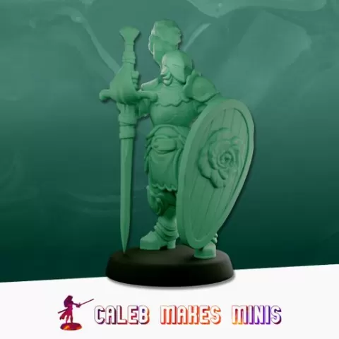 Knight of the Rose (Version A) [PRE-SUPPORTED] | Flower Folk of House Florem (November - 2025)