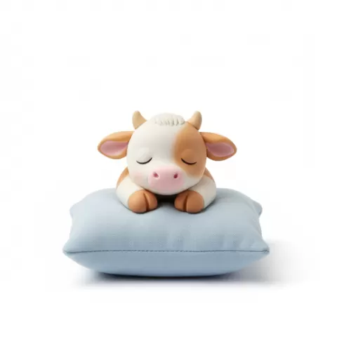 Cow sleeping