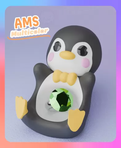 Penguin Ring Holder (Multicolor)