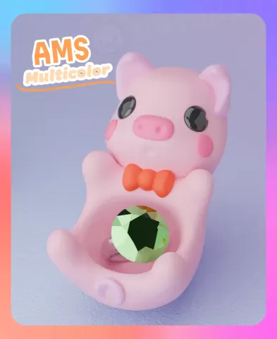 Piggy Ring Holder (Multicolor)