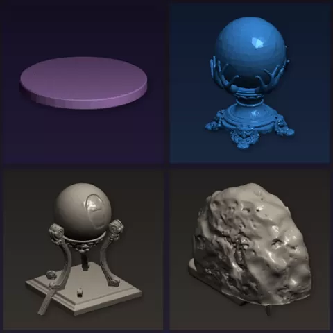 Crystal Lamps Collection — 12-Model STL Bundle