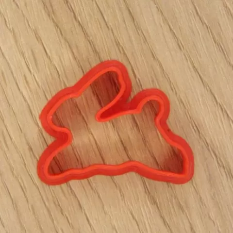 Polymer Clay bunny, rabbit Cutter #037