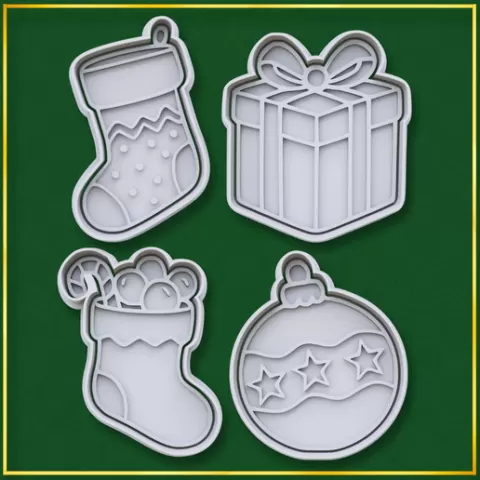 Christmas Objects Cookie Cutter Kit 🎄🎁