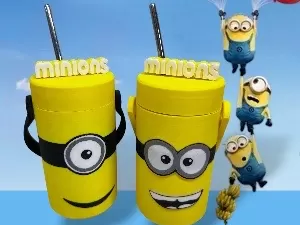The minions coozie 12 ounce can cooler holder