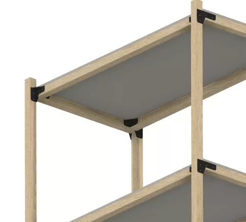 Parametric 2x2 Storage Shelf with SORSET Type 1 Bracket