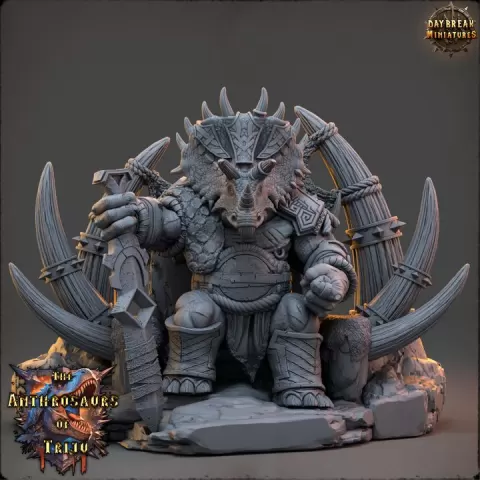 King Albardon of the Verdant Rift - The Anthrosaurs of Triju by Daybreak Miniatures