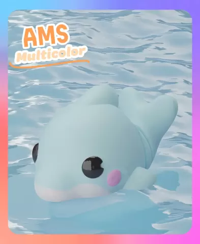 Flexi Dolphin Keychain (Multicolor)