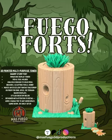 Swamp Stump - Fuego Forts - Mas Fuego 3D Productions