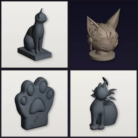 Cat Complete Collection — 9-Model STL Bundle