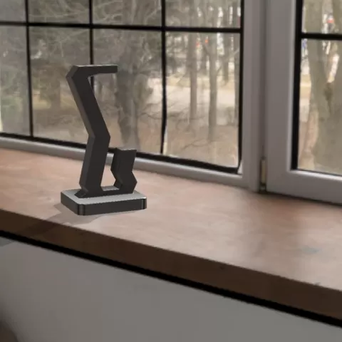 3D printable Simple and minimalistic headphone stand
