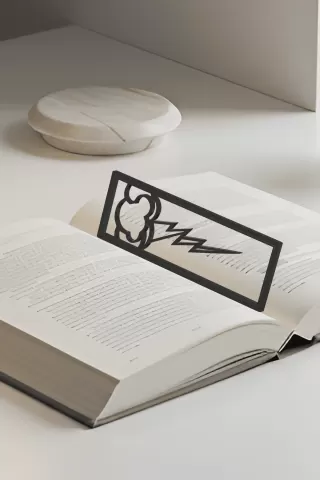 Cloud, Lightning Bookmark, Gift Idea
