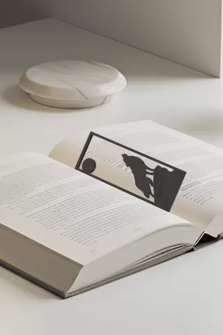 Wolf Bookmark, Gift Idea