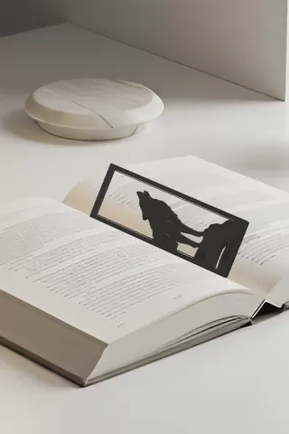 Wolf Bookmark, Gift Idea