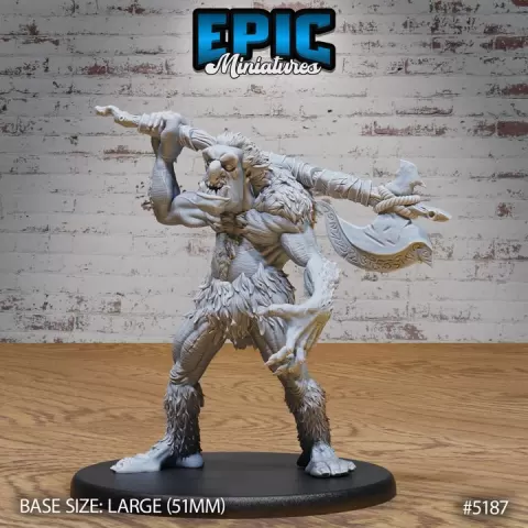 Grendel / Forest Claw Monster / Snowy Giant Beast / Humanoid Predator / Northern Troll / Winter Creature / Nordic Guard / Beowulf Encounter by Epic-Miniatures