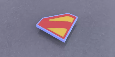 Superman Box Lamp