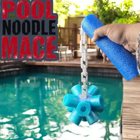 Pool Noodle Mace - The ultimate pool weaponry.