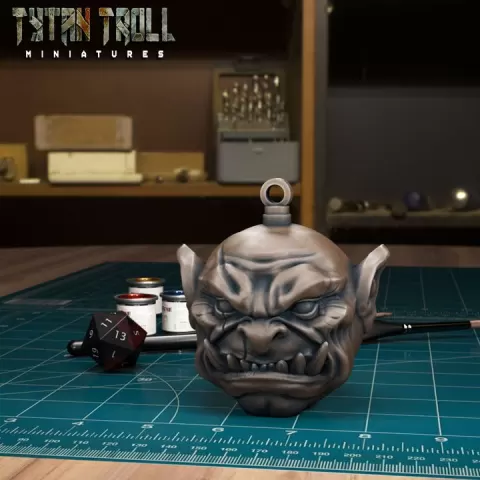 Orc Bauble by TytanTroll Miniatures