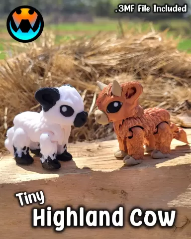 Tiny Highland Cow