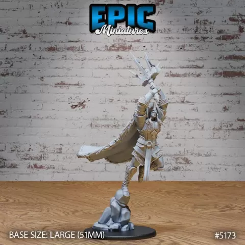 Thor Avatar Attack / Norse Mythology God / Lightning Lord / Thunder Deity / Storm Warrior / Male Leader / Hammer Wielding Fighter / Northern Divinity by Epic-Miniatures