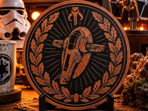 Star Wars Slave 1 Coaster