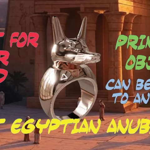 Ancient Egyptian Anubis ring