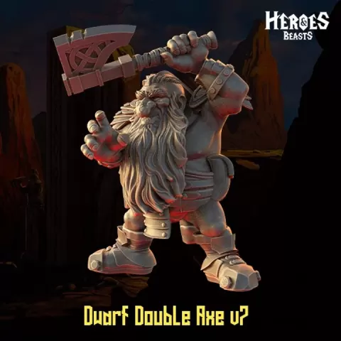 dwarf double axe v7 by Heroes and Beasts