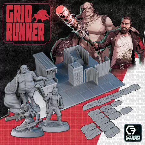 GridRunner #6 - Solo Adventure Game - Reanimation - Free Dragon Cyberpunk Warhammer by Titan Forge Miniatures