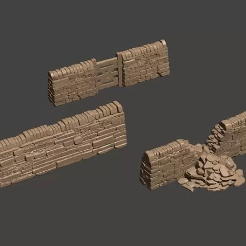 3 types of rock wall for dioramas 1/6 1/16 1/35 1/72 1/76 HO 1/87.1 O 1/48 G 1/12 1/24 1/32 28mm 1/56 scales